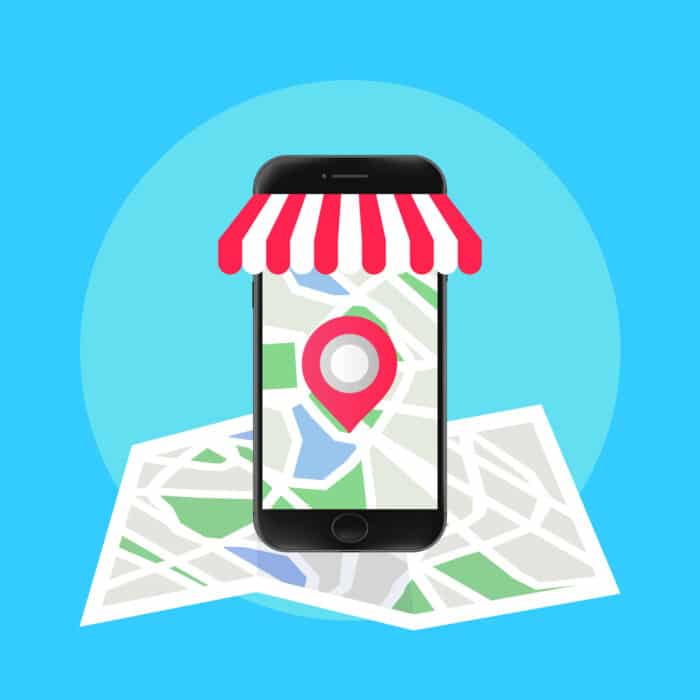Local seo concept. Map with location markers. Graphic concept for your design